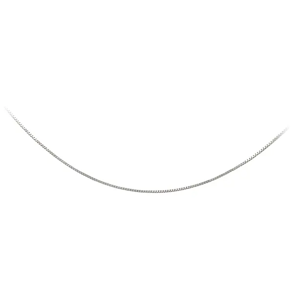 Куб на цепочке - Куб из белого золота