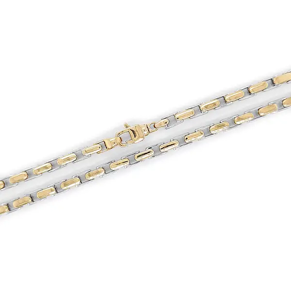 Мужское комбинированное золотое ожерелье