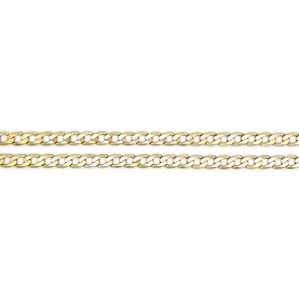 Золотая мужская цепь 'Броня