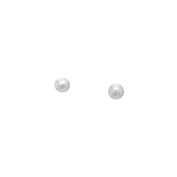Серьги Шарики из белого золота