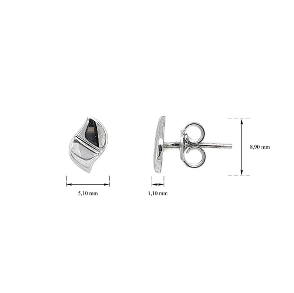 Серьги из белого золота