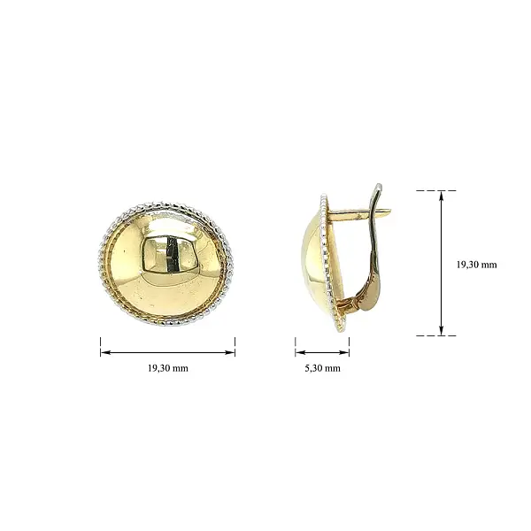Круглые золотые серьги, которые покоряют с первого взгляда
