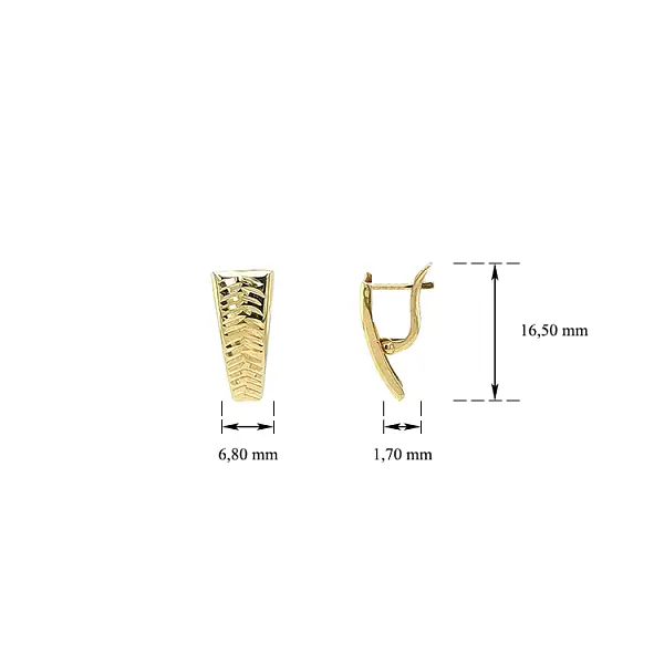 Золотые серьги