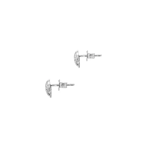 Золотые серьги 'Божья коровка' с цирконами