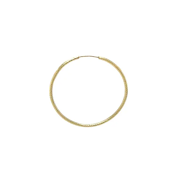 Золотые круглые серьги