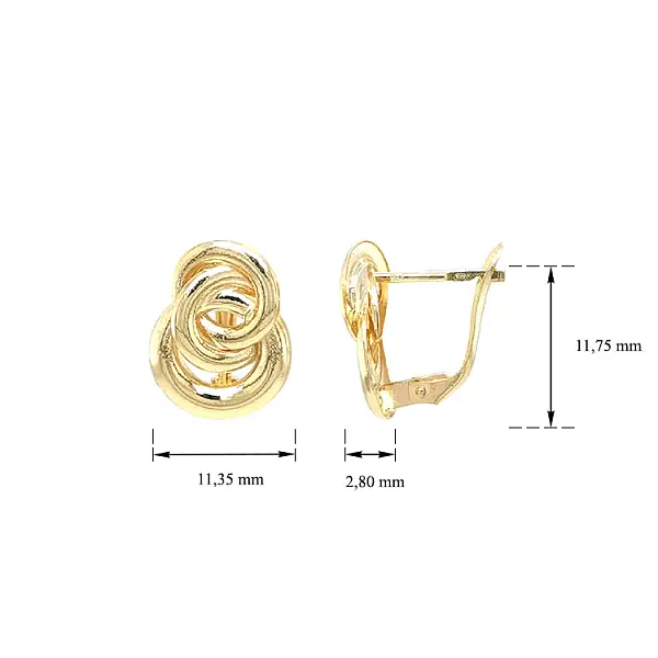 Золотые серьги