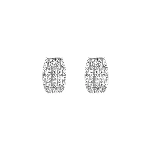 Золотые серьги с цирконами