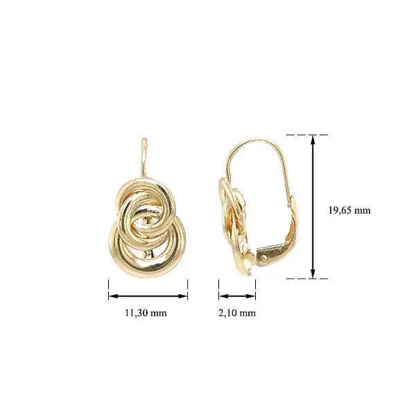 Золотые серьги