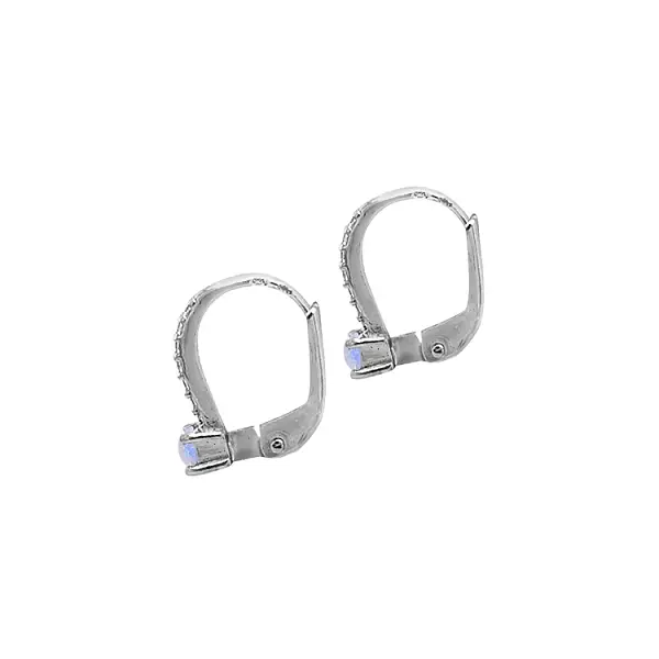 Золотые серьги с цирконами