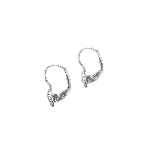 Золотые серьги Морская звезда с цирконами