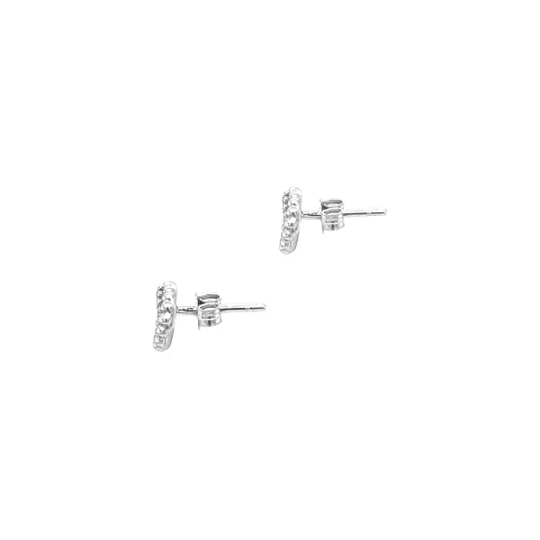 Золотые серьги с цирконами