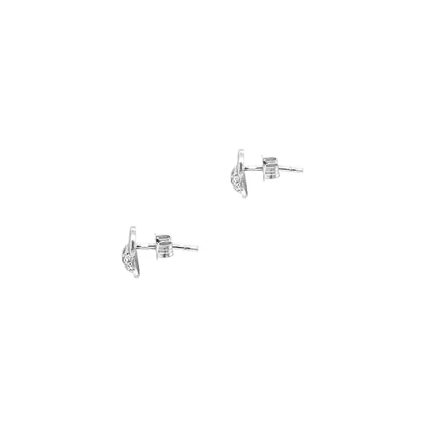 Золотые серьги 'Птицы' с цирконами