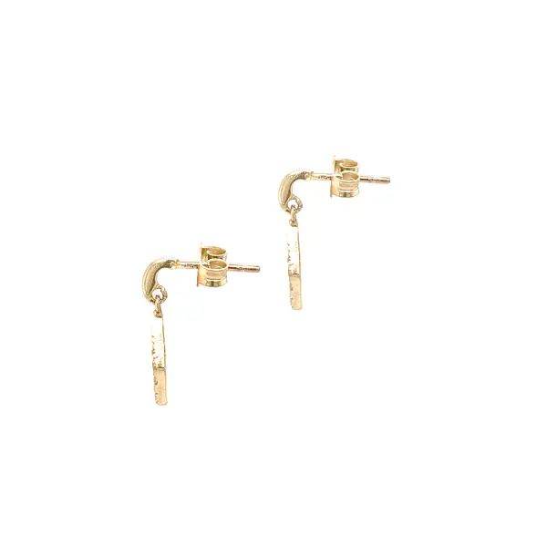 Золотые серьги с цирконами