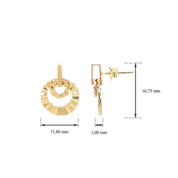 Золотые серьги