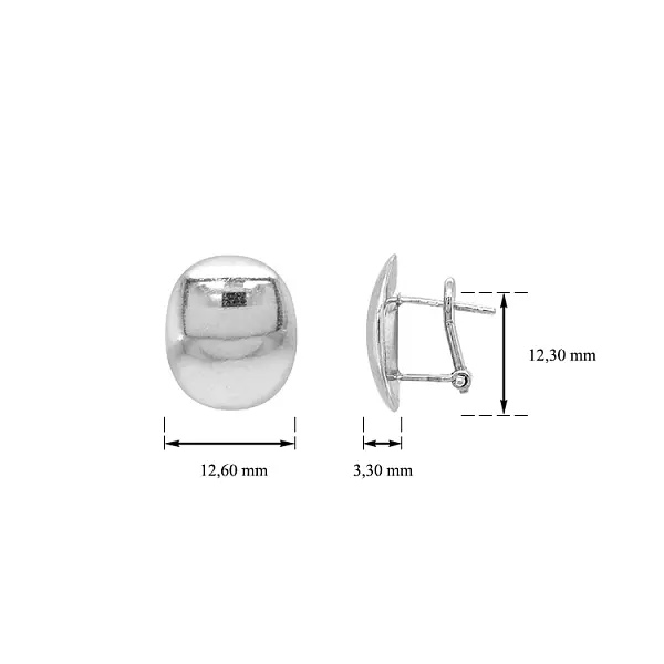 Серьги из белого золота