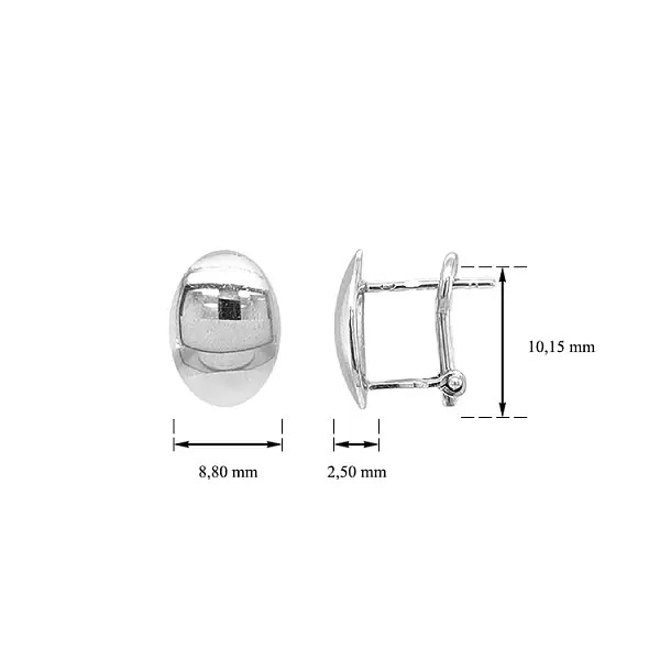 Серьги из белого золота