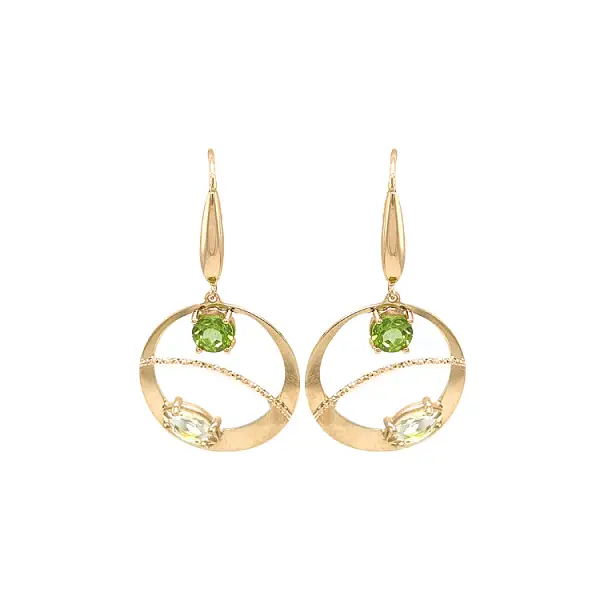 Золотые серьги-пусеты