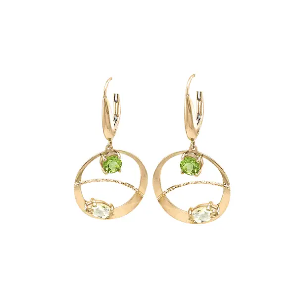 Золотые серьги-пусеты