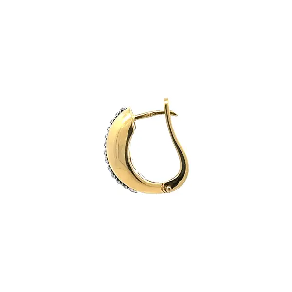 Золотые серьги с цирконами