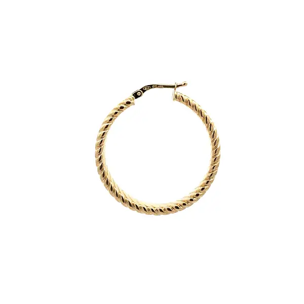 Золотые круглые серьги