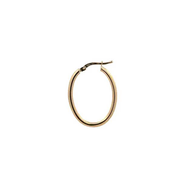 Золотые круглые серьги