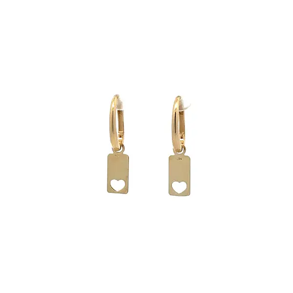 Золотые серьги-пусеты