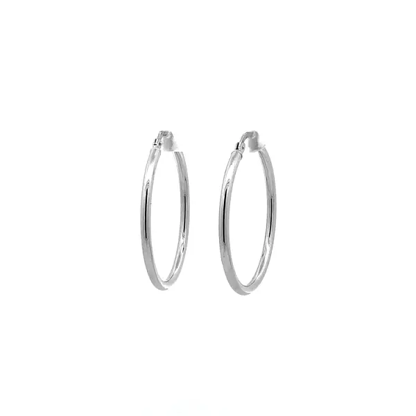 Золотые круглые серьги