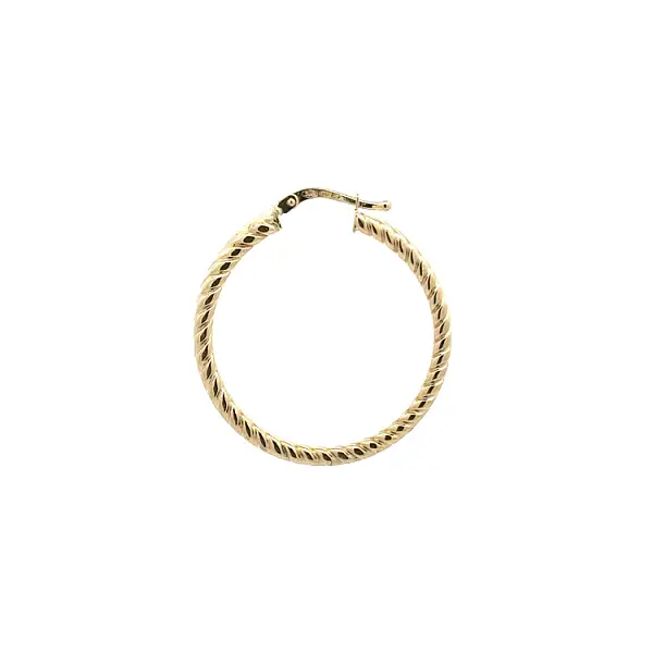 Золотые круглые серьги