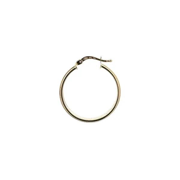 Золотые круглые серьги