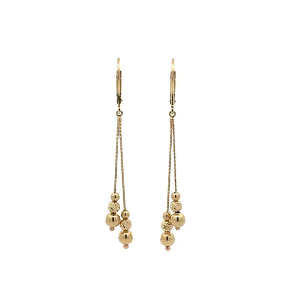 Золотые серьги-пусеты