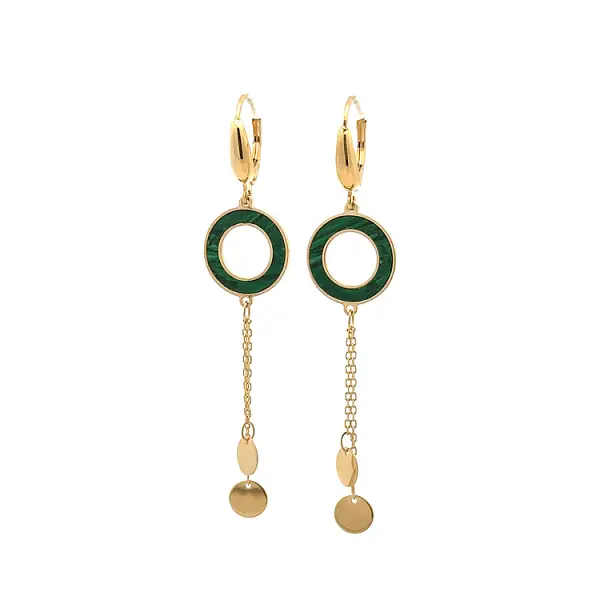 Золотые серьги-пусеты