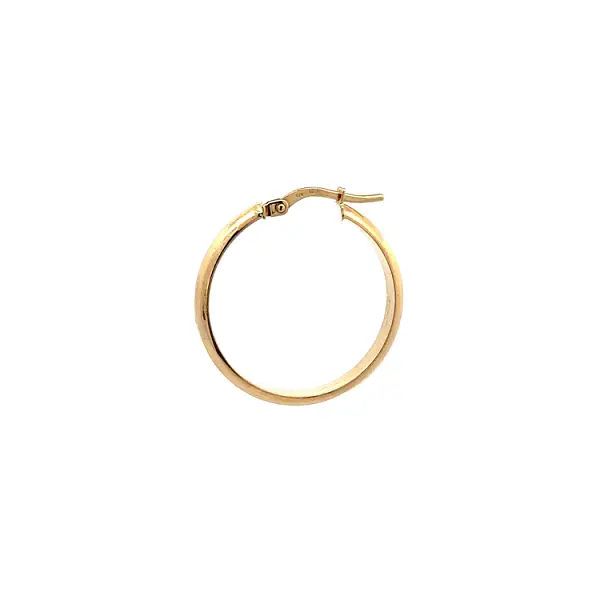 Золотые круглые серьги