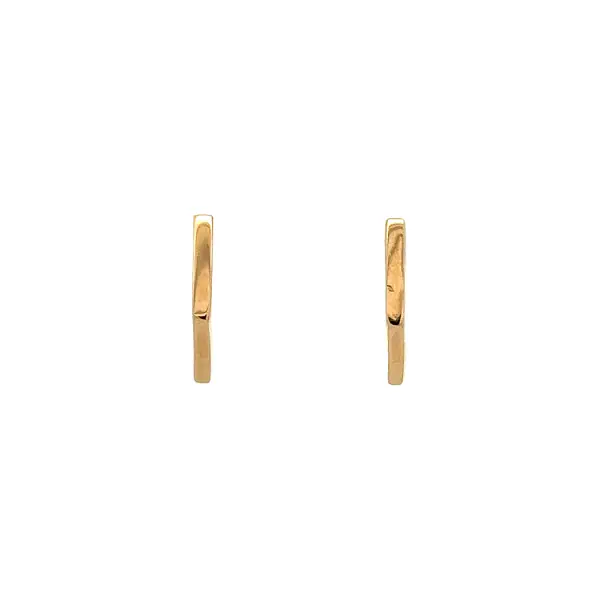 Золотые круглые серьги