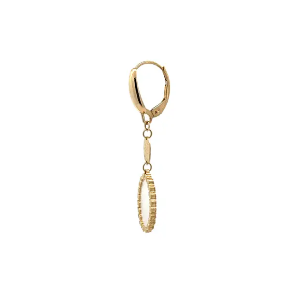 Золотые серьги-пусеты с жемчужиной