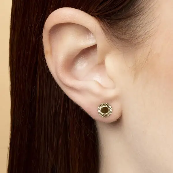 Золотые серьги 'Пэк