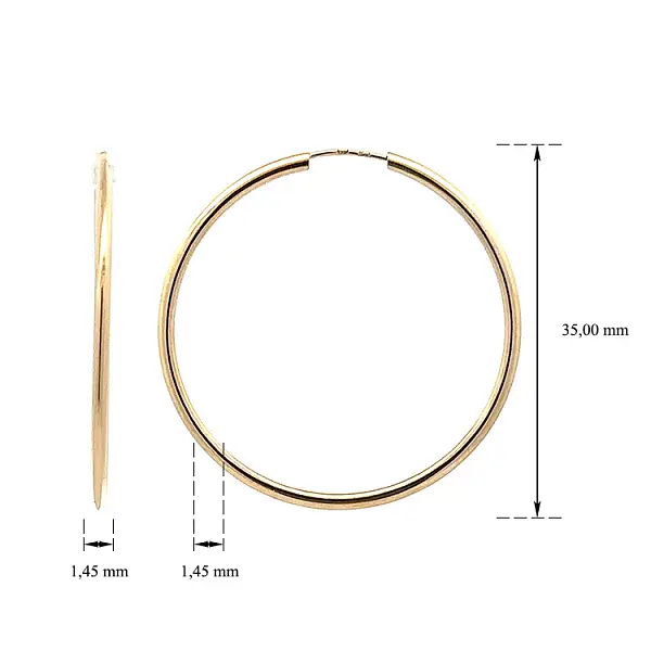 Кольца из желтого золота с гладкой поверхностью