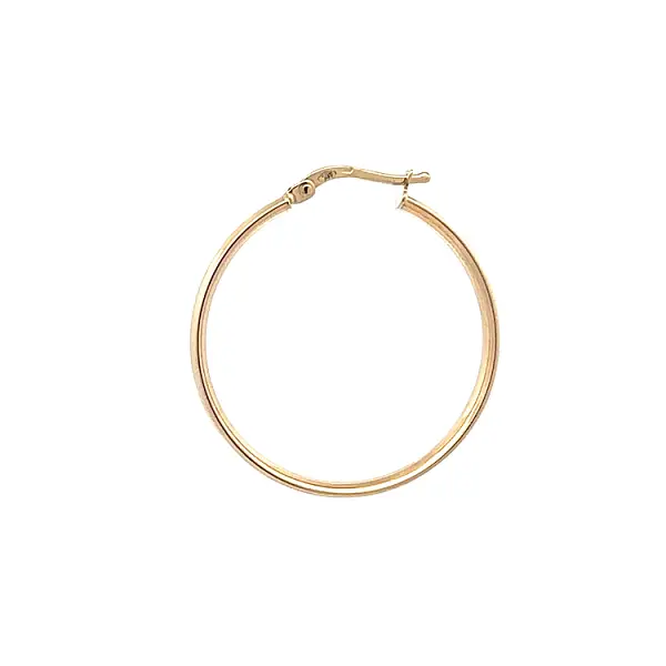 Элегантные круглые серьги из желтого золота