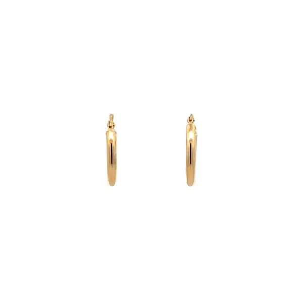 Золотые круглые серьги