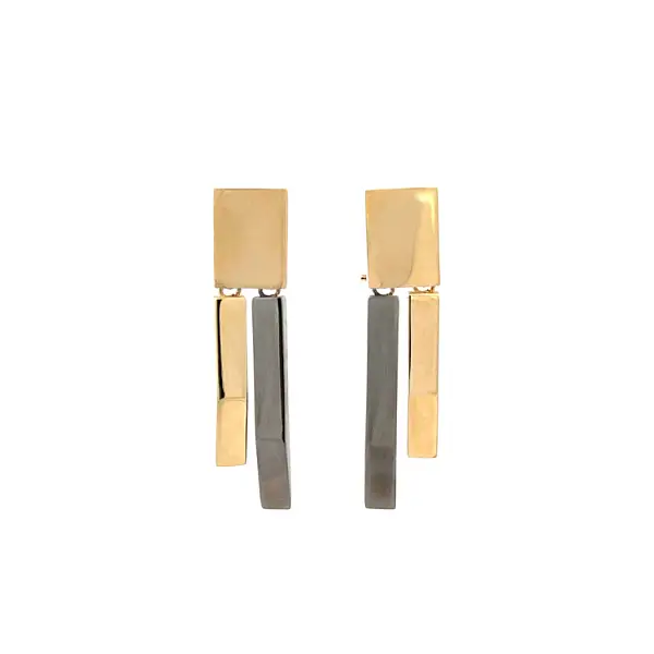 Золотые серьги-пусеты