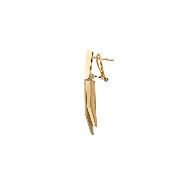 Золотые серьги-пусеты