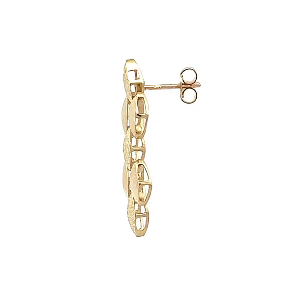 Золотые серьги-пусеты