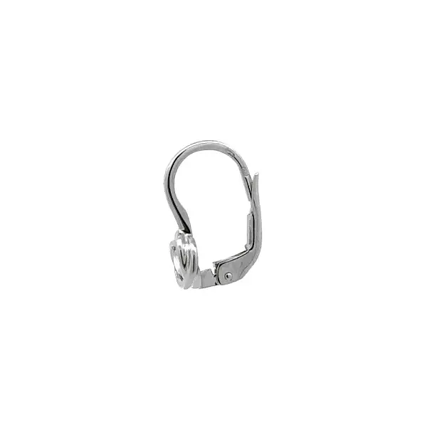 Серьги с цирконами из белого золота