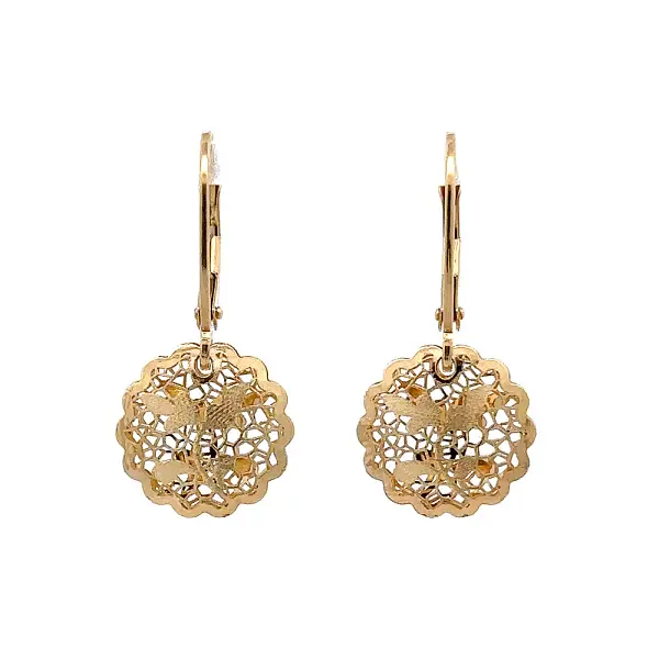 Золотые серьги-пусеты