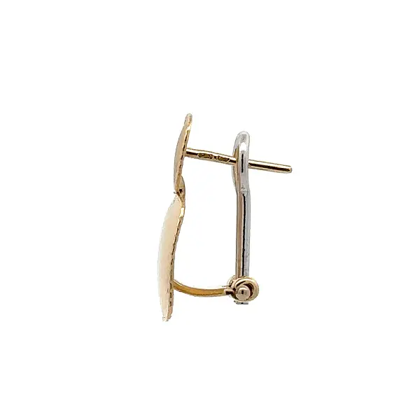 Серьги из комбинированного золота