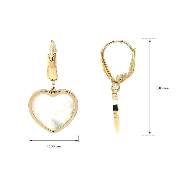 Золотые серьги с жемчугом