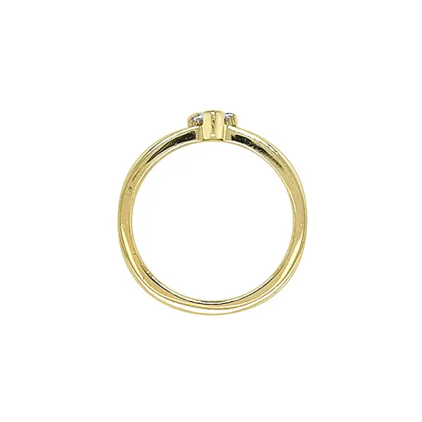 Золотое кольцо с цирконом