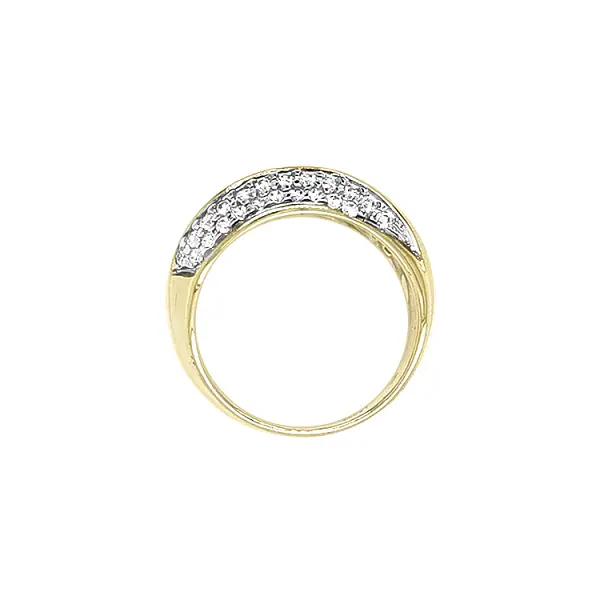 Золотое кольцо с цирконами