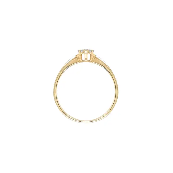 Золотое кольцо с цирконами