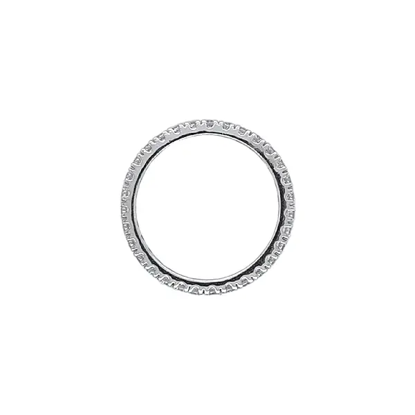 Золотое вечное кольцо с цирконами