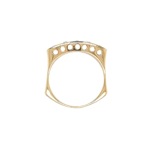 Золотое кольцо с цирконами